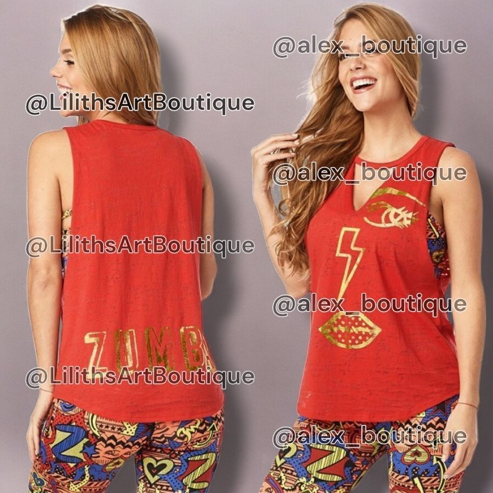 🖤Zumba Eye Tank (H015)-Size M for Women